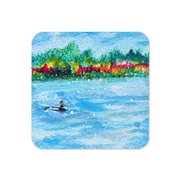 cork-back-coaster-front-6abe3d334bdab.jpg Swedish Holiday I – Am See | Handgemaltes Aquarell | Korkuntersetzer