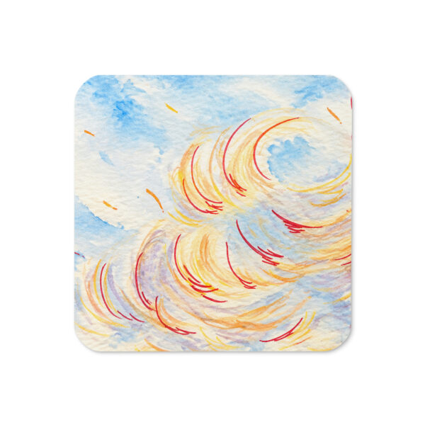 cork-back-coaster-front-6abe537238cfc.jpg Heavens Silence 1 - Innerer Frieden | Handgemaltes Aquarell | Korkuntersetzer
